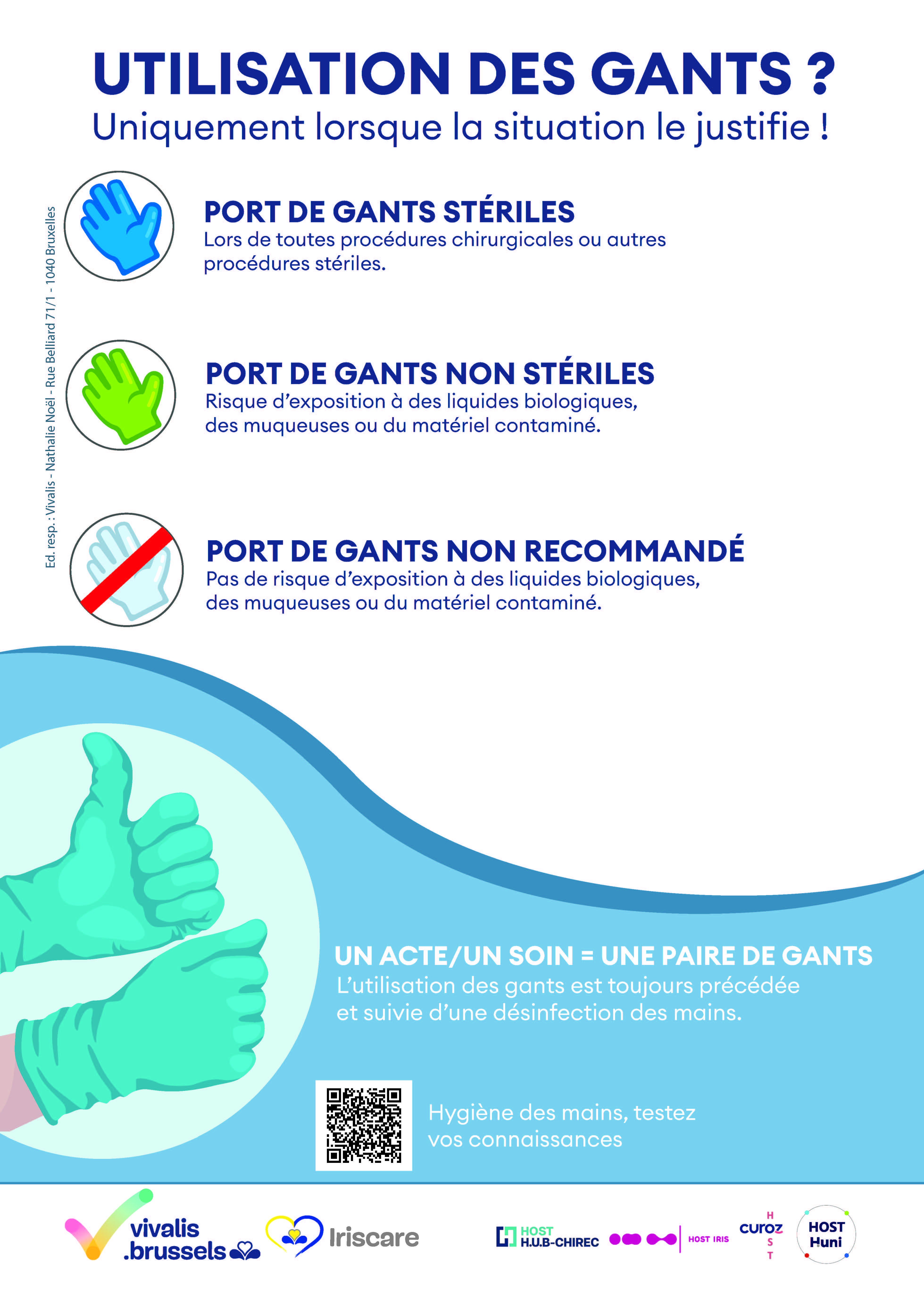 Affiche Vivalis Utilisation des gants